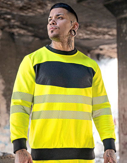 EOS Hi-Vis Workwear Sweatshirt With Printing Area