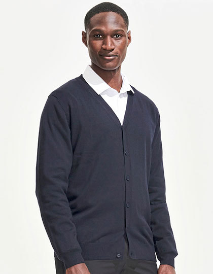 Men´s Golden V-Neck Knitted Cardigan