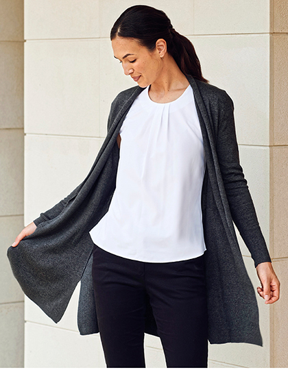 Ladies´ Longline Open Cardigan